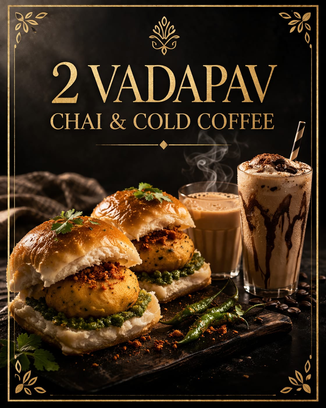 2 Vadapav + Chai/Cold Coffee